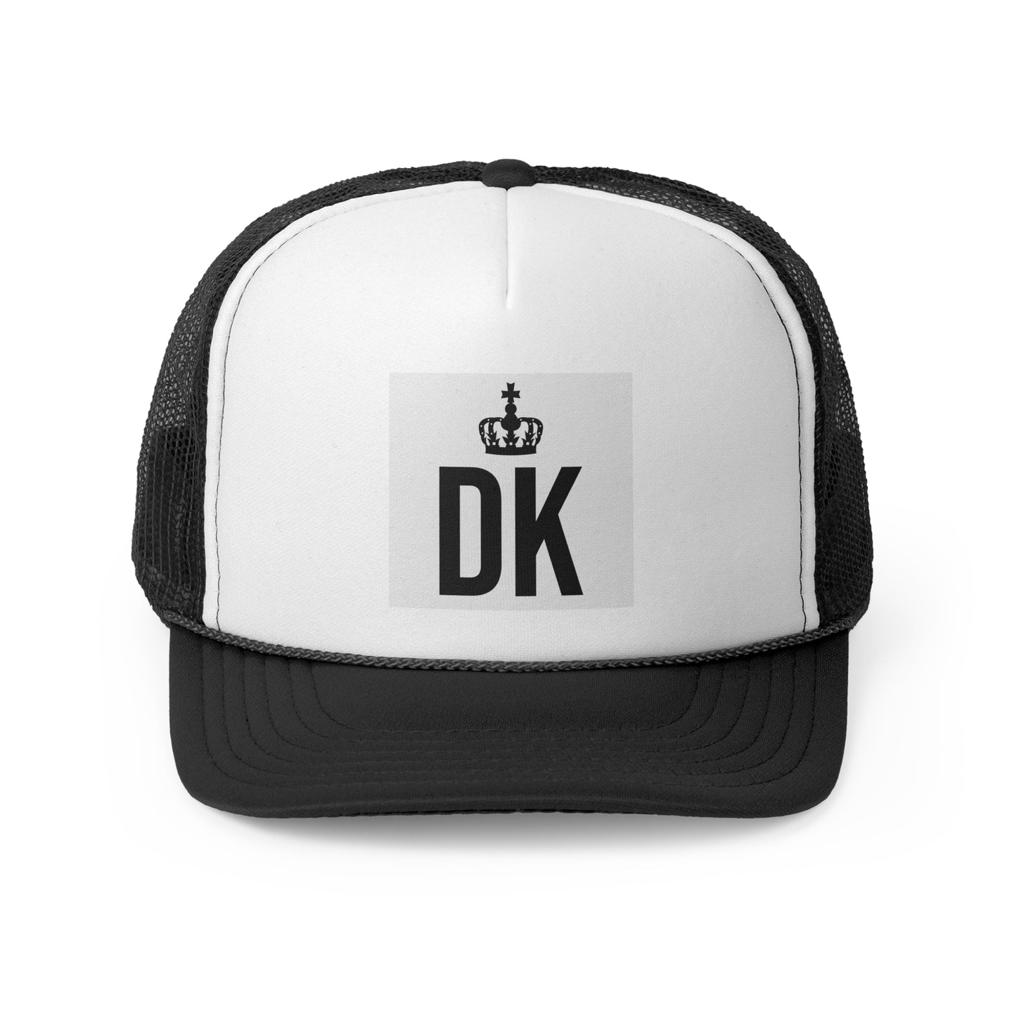 Stylish Devotion to the King logo Trucker Cap with Crown Design, Trendy Summer Hat, Perfect Gift for Outdoor Lovers, Customizable Cap, Casual Fashion Accessory