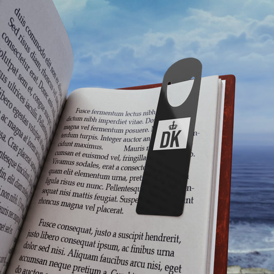 Sleek Metal Bookmark | Monogrammed DK Book Marker, Gift for Readers, Back to School, Personalized Bookmark, Unique Reading Accessory