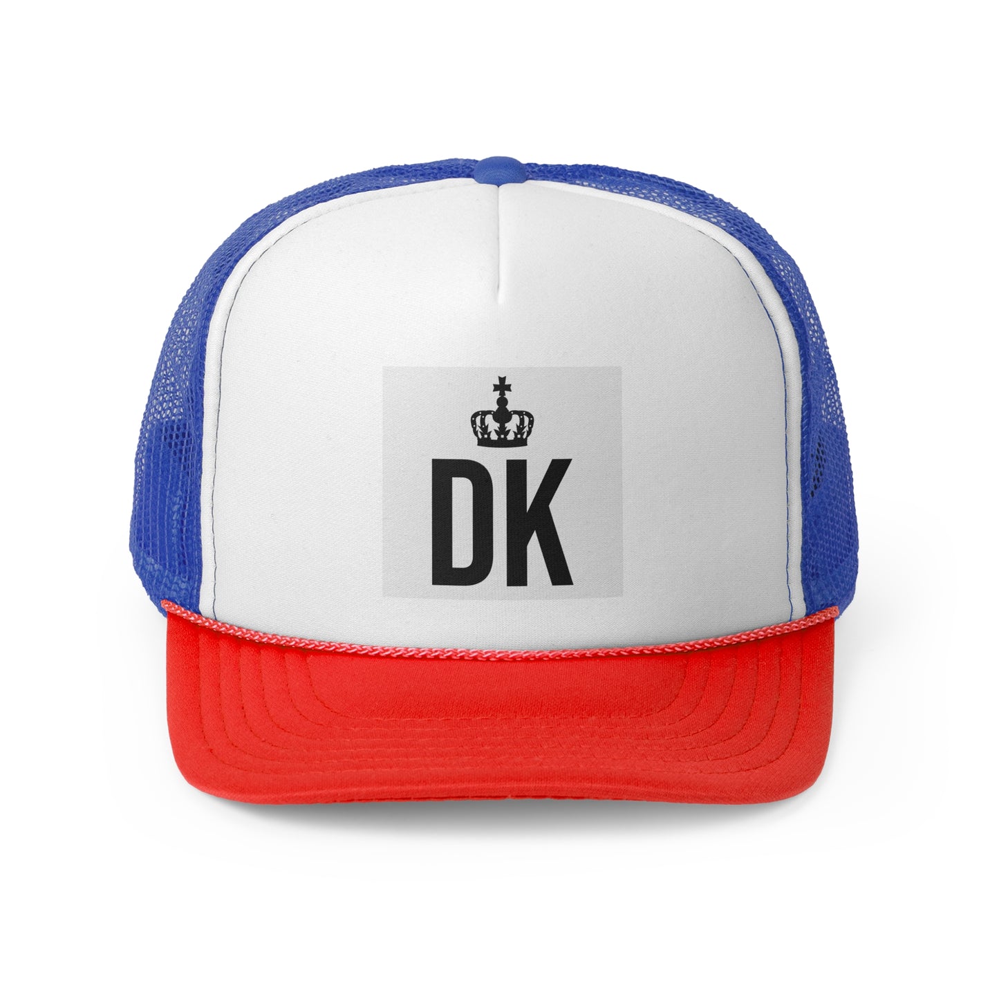 Stylish Devotion to the King logo Trucker Cap with Crown Design, Trendy Summer Hat, Perfect Gift for Outdoor Lovers, Customizable Cap, Casual Fashion Accessory