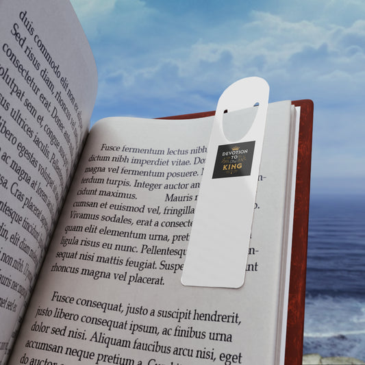 Devotion to the King Bookmark | Religious Gift, Christian Bookmark, Inspirational Reads, Devotion Supplies, Book Lover Gift