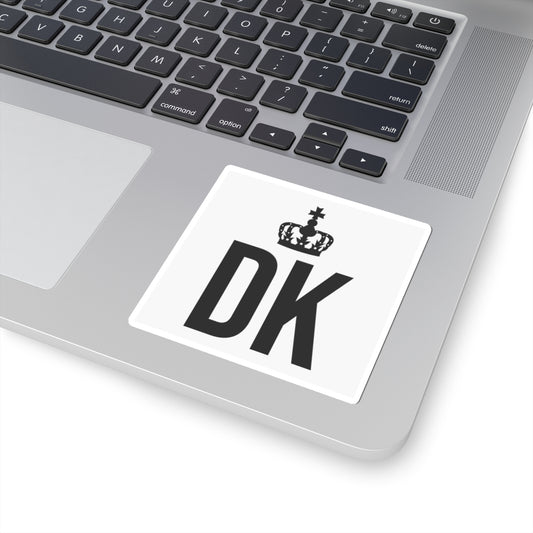 Crown DK Kiss-Cut Stickers, Custom Laptop Decor, Personalized Gifts, Trendy Wall Art, Fun Party Favors, Royalty Theme
