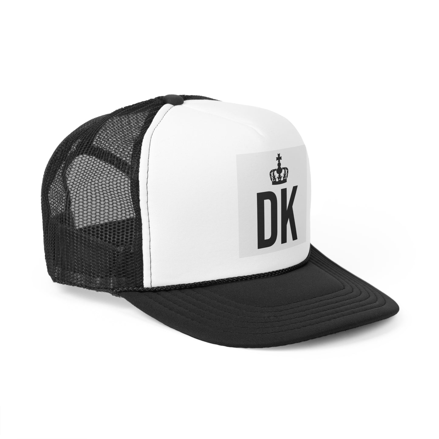 Stylish Devotion to the King logo Trucker Cap with Crown Design, Trendy Summer Hat, Perfect Gift for Outdoor Lovers, Customizable Cap, Casual Fashion Accessory