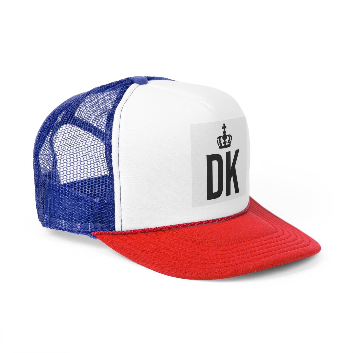Stylish Devotion to the King logo Trucker Cap with Crown Design, Trendy Summer Hat, Perfect Gift for Outdoor Lovers, Customizable Cap, Casual Fashion Accessory