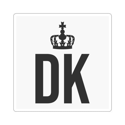 Crown DK Kiss-Cut Stickers, Custom Laptop Decor, Personalized Gifts, Trendy Wall Art, Fun Party Favors, Royalty Theme