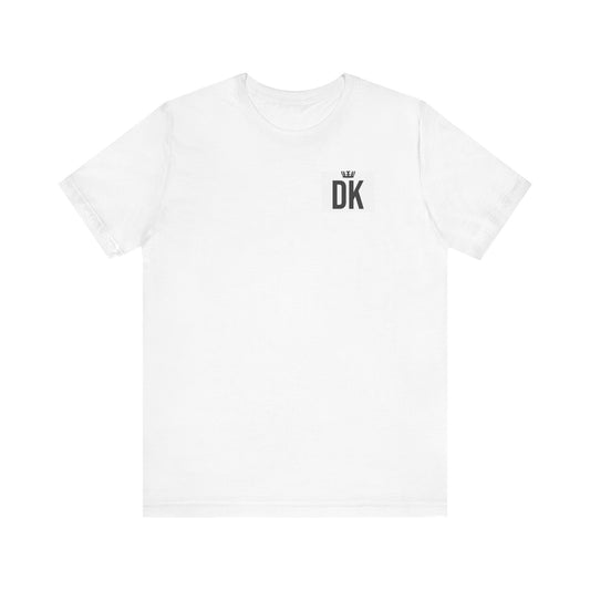Devotion to the King logo Unisex Jersey Tee - Casual Everyday Tee, Perfect for Gifting, Summer Outfits, Music Festivals, Graphic Tee, Unique Design