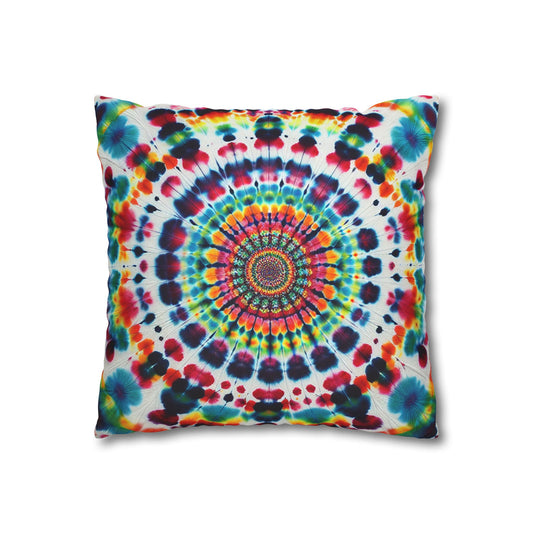 Colorful Tie-Dye Pillowcase, Boho Home Decor, Gift for Friends, Bedroom Accent, Festival Vibes